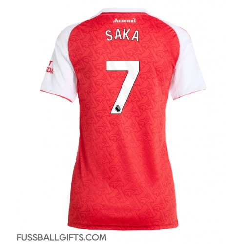Arsenal Bukayo Saka #7 Fußballbekleidung Heimtrikot Damen 2025-26 Kurzarm